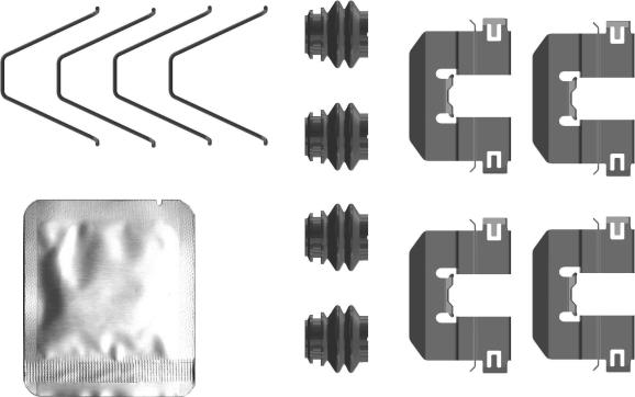 Mintex MBA0100 - Комплектуючі, колодки дискового гальма autocars.com.ua