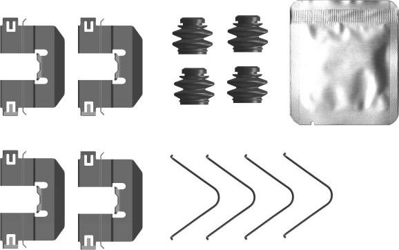 Mintex MBA0104 - Комплектуючі, колодки дискового гальма autocars.com.ua