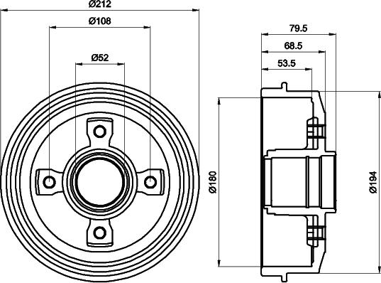 Mintex MBD032 - Тормозной барабан avtokuzovplus.com.ua