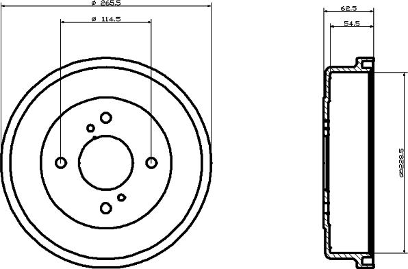 Mintex MBD092 - Тормозной барабан avtokuzovplus.com.ua