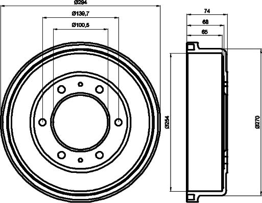 Mintex MBD236 - Гальмівний барабан autocars.com.ua