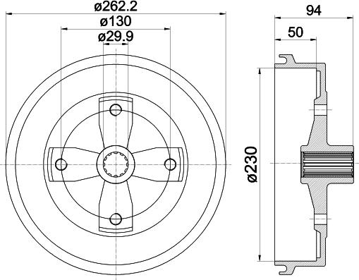 Mintex MBD295 - Тормозной барабан autodnr.net