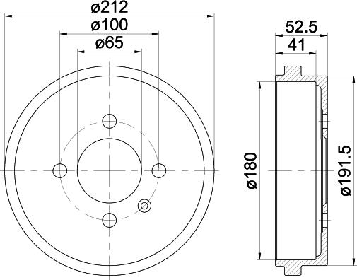 Mintex MBD301 - Тормозной барабан avtokuzovplus.com.ua