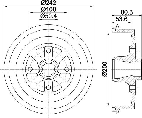 Mintex MBD330 - Гальмівний барабан autocars.com.ua