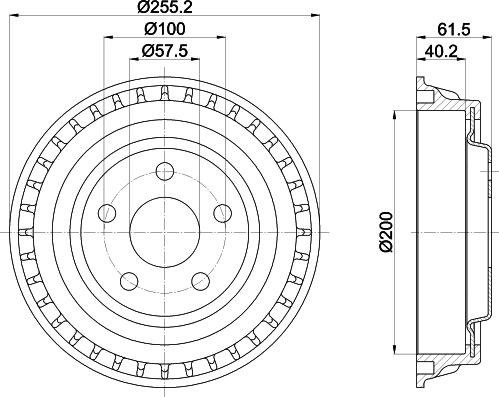 Mintex MBD379 - Тормозной барабан avtokuzovplus.com.ua