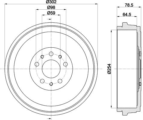 Mintex MBD419 - Гальмівний барабан autocars.com.ua