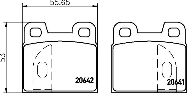 Mintex MDB1072 - Тормозные колодки, дисковые, комплект avtokuzovplus.com.ua