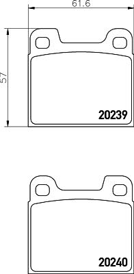 Mintex MDB1089 - Тормозные колодки, дисковые, комплект avtokuzovplus.com.ua