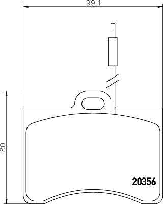 Mintex MDB1101 - Тормозные колодки, дисковые, комплект avtokuzovplus.com.ua