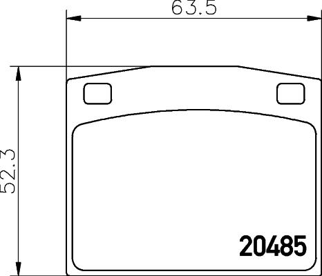 Mintex MDB1106 - Гальмівні колодки, дискові гальма autocars.com.ua