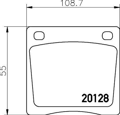 Mintex MDB1107 - Тормозные колодки, дисковые, комплект avtokuzovplus.com.ua