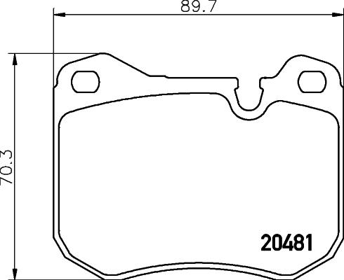 Mintex MDB1132 - Гальмівні колодки, дискові гальма autocars.com.ua