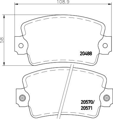 Mintex MDB1143 - Тормозные колодки, дисковые, комплект avtokuzovplus.com.ua