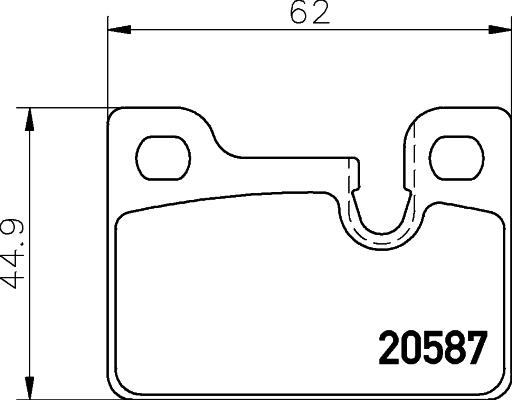 Mintex MDB1154 - Гальмівні колодки, дискові гальма autocars.com.ua