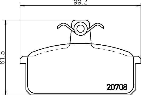 Mintex MDB1189 - Тормозные колодки, дисковые, комплект avtokuzovplus.com.ua