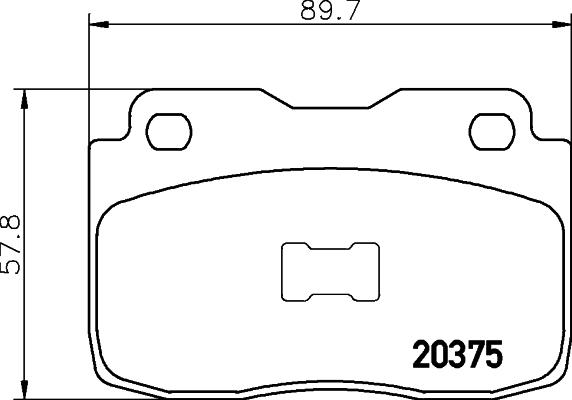 Mintex MDB1256 - Тормозные колодки, дисковые, комплект autodnr.net