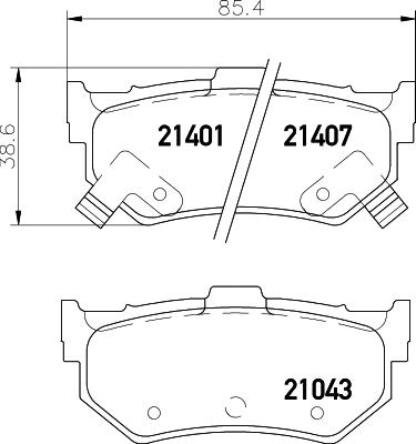 Mintex MDB1302 - Гальмівні колодки, дискові гальма autocars.com.ua