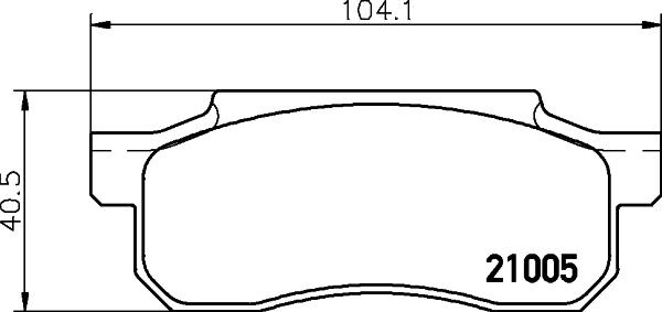 Mintex MDB1308 - Гальмівні колодки, дискові гальма autocars.com.ua