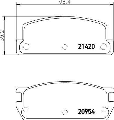 Mintex MDB1311 - Гальмівні колодки, дискові гальма autocars.com.ua