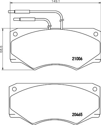 Mintex MDB1340 - Тормозные колодки, дисковые, комплект avtokuzovplus.com.ua