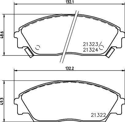 Mintex MDB1374 - Гальмівні колодки, дискові гальма autocars.com.ua