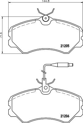 Mintex MDB1388 - Тормозные колодки, дисковые, комплект avtokuzovplus.com.ua