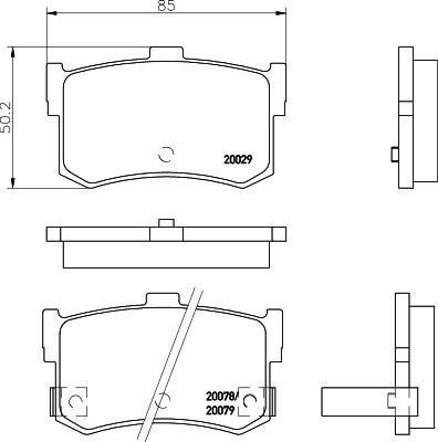 Mintex MDB1424 - Гальмівні колодки, дискові гальма autocars.com.ua