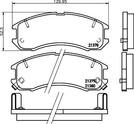 Mintex MDB1441 - Гальмівні колодки, дискові гальма autocars.com.ua