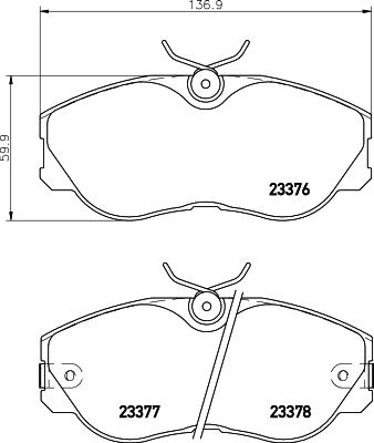 Mintex MDB1453 - Гальмівні колодки, дискові гальма autocars.com.ua