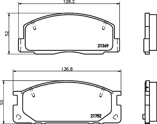 Mintex MDB1465 - Гальмівні колодки, дискові гальма autocars.com.ua