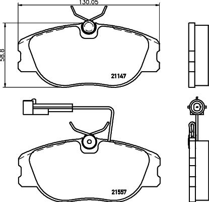 Roadhouse 2305.86 - Тормозные колодки, дисковые, комплект avtokuzovplus.com.ua