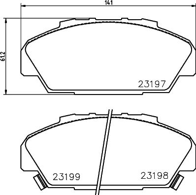 Mintex MDB1534 - Тормозные колодки, дисковые, комплект autodnr.net