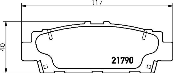 Mintex MDB1574 - Гальмівні колодки, дискові гальма autocars.com.ua