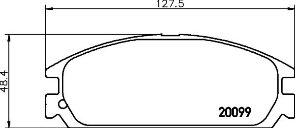 Mintex MDB1586 - Гальмівні колодки, дискові гальма autocars.com.ua