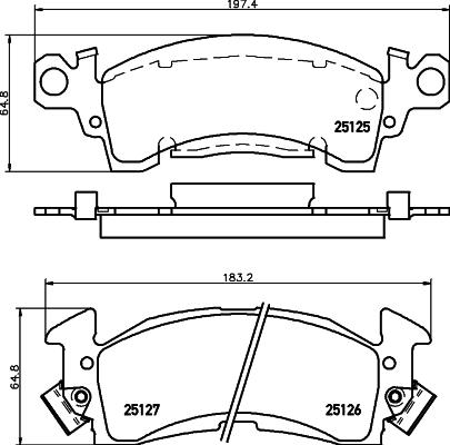 Mintex MDB1594 - Гальмівні колодки, дискові гальма autocars.com.ua