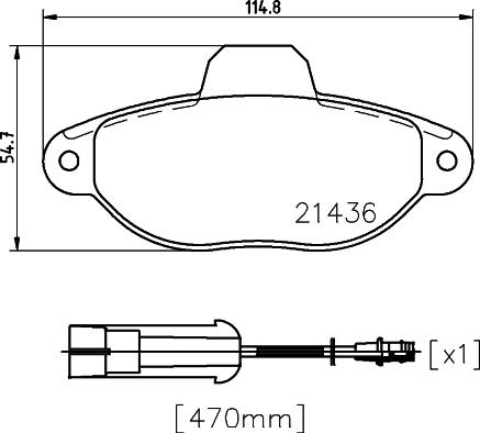 Mintex MDB1666 - Гальмівні колодки, дискові гальма autocars.com.ua