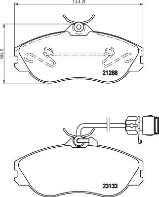 Mintex MDB1820 - Гальмівні колодки, дискові гальма autocars.com.ua