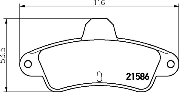 Mintex MDB1885 - Гальмівні колодки, дискові гальма autocars.com.ua