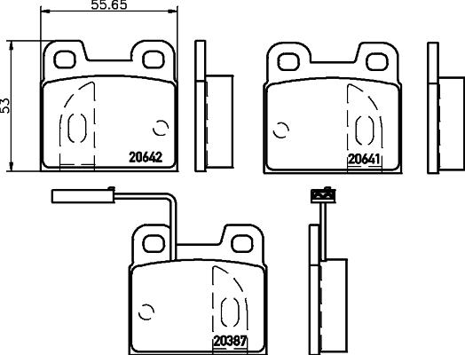 Mintex MDB1911 - Гальмівні колодки, дискові гальма autocars.com.ua