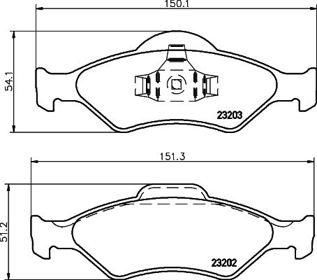 Mintex MDB2060 - Тормозные колодки, дисковые, комплект autodnr.net