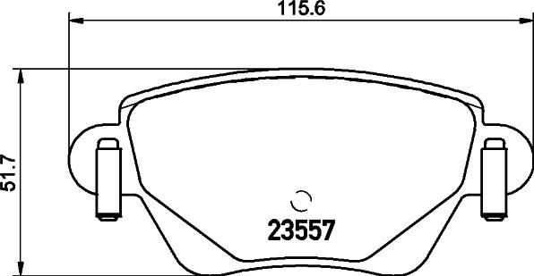 Mintex MDB2746 - Гальмівні колодки, дискові гальма autocars.com.ua