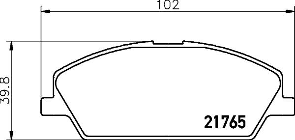 Mintex MDB2099 - Гальмівні колодки, дискові гальма autocars.com.ua