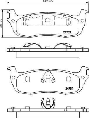 Mintex MDB2181 - Гальмівні колодки, дискові гальма autocars.com.ua