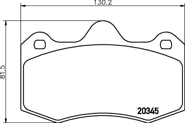 Mintex MDB2207 - Гальмівні колодки, дискові гальма autocars.com.ua