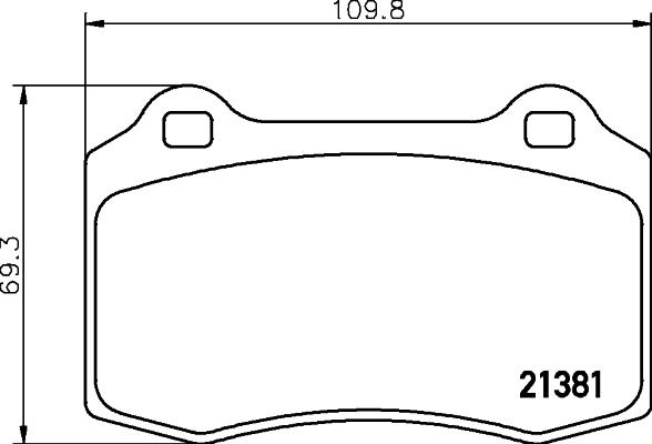 Mintex MDB2221 - Гальмівні колодки, дискові гальма autocars.com.ua