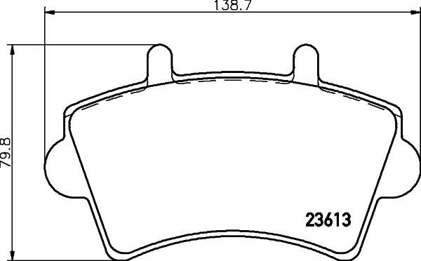 Mintex MDB2268 - Гальмівні колодки, дискові гальма autocars.com.ua