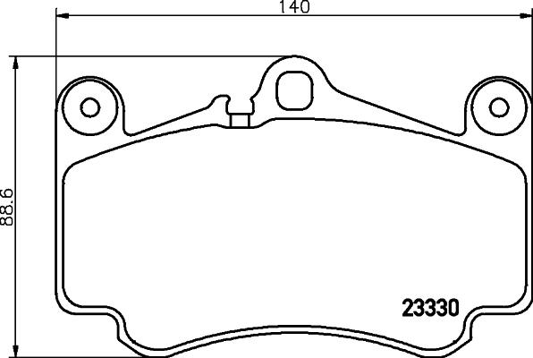 Mintex MDB2416 - Гальмівні колодки, дискові гальма autocars.com.ua