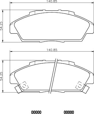 Mintex MDB2472 - Гальмівні колодки, дискові гальма autocars.com.ua