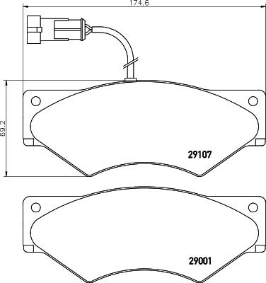 Mintex MDB2603 - Гальмівні колодки, дискові гальма autocars.com.ua