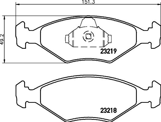 Mintex MDB2615 - Гальмівні колодки, дискові гальма autocars.com.ua